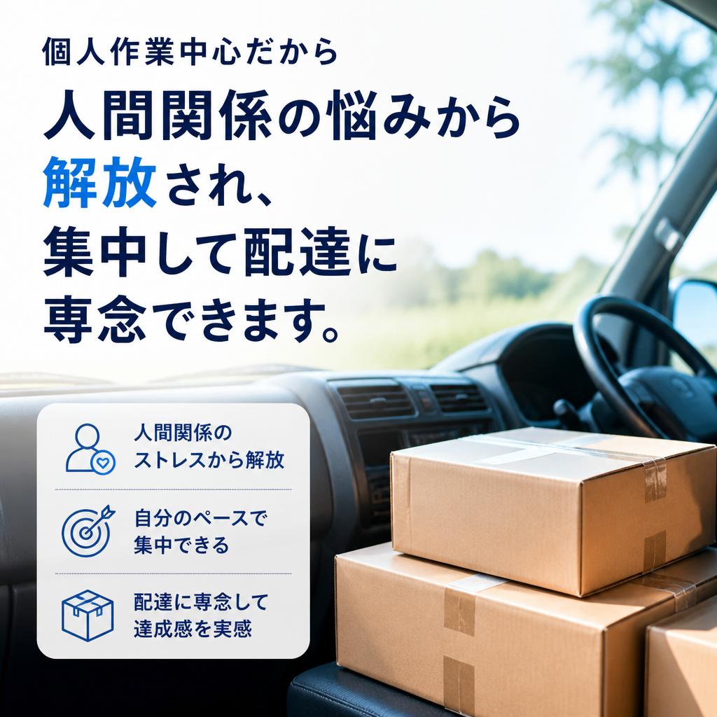 ひとりで行う仕事のストレスフリー