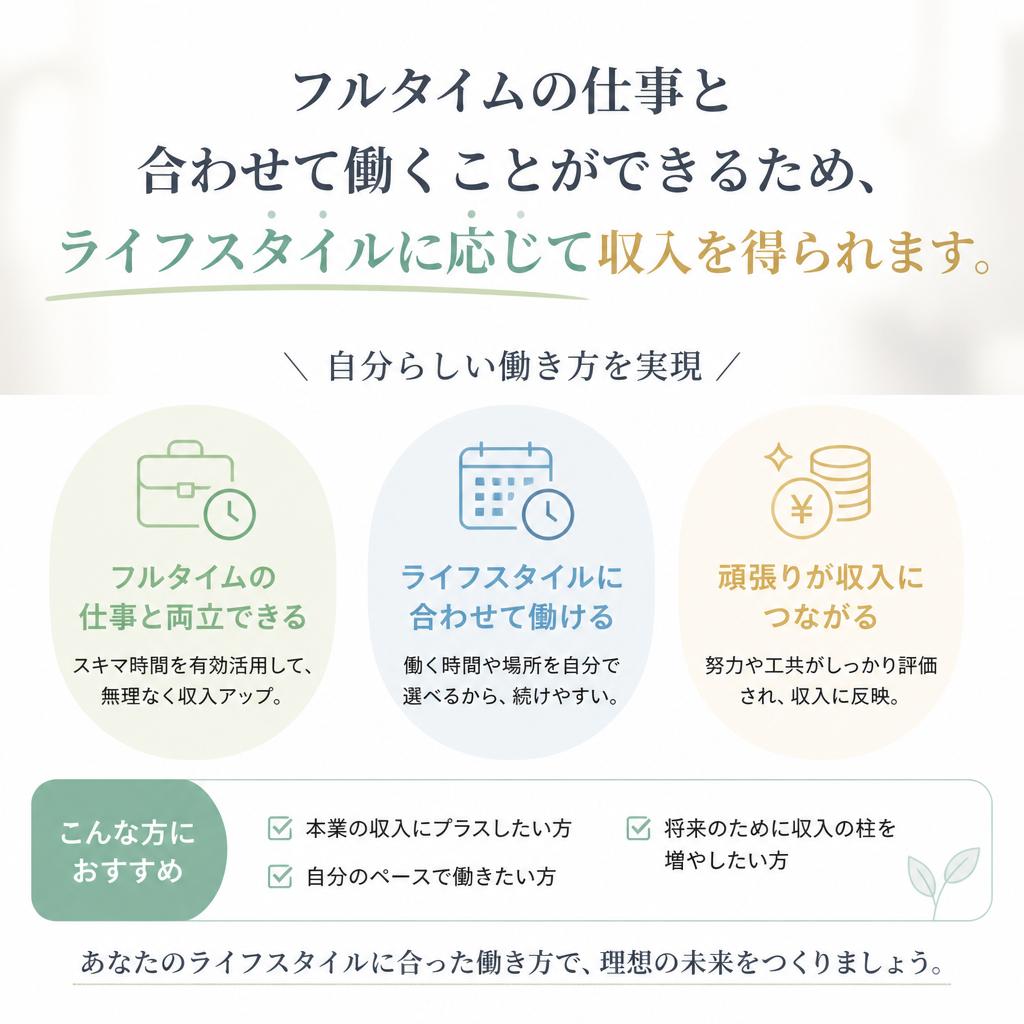 Wワークを希望する30代に最適な職場
