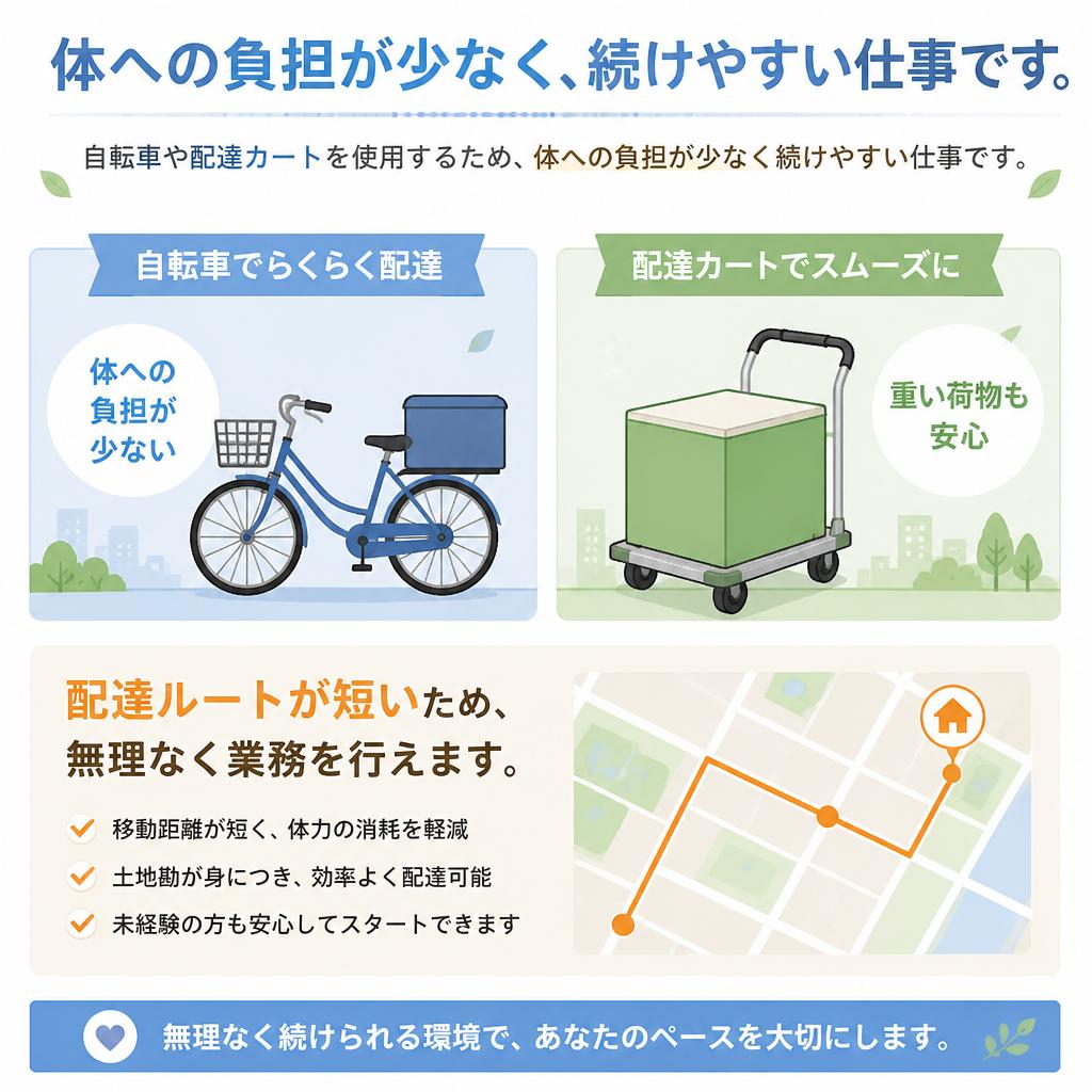 体への負担が少ない