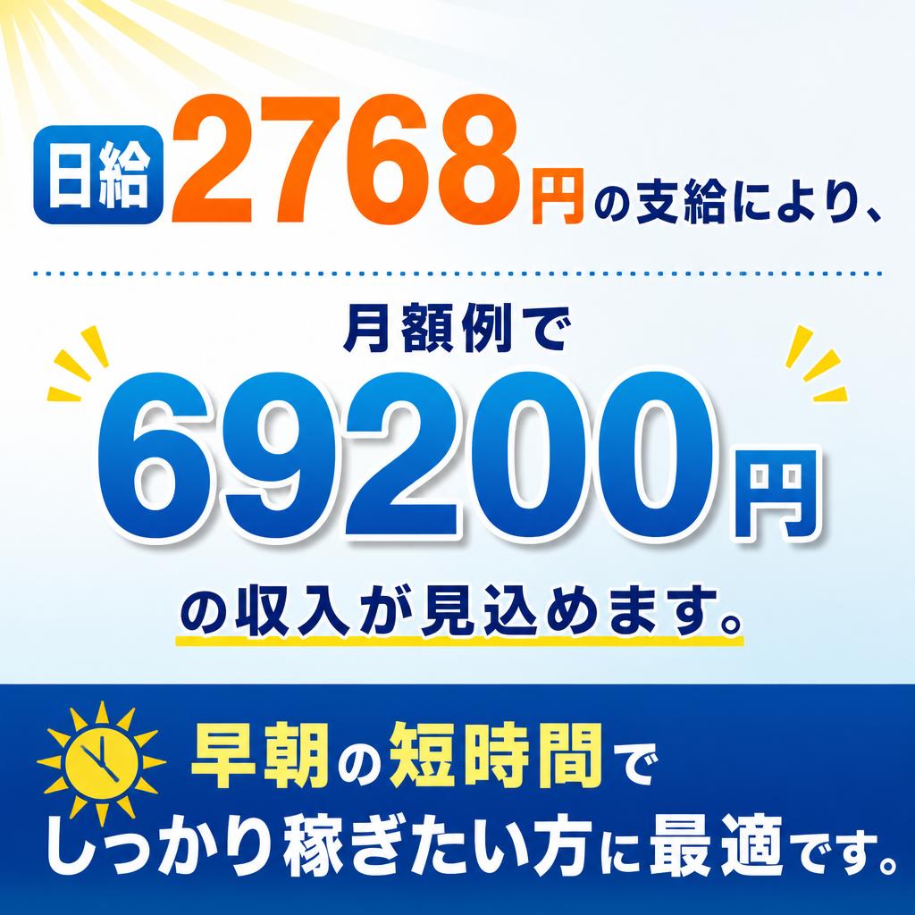 月額収入の例