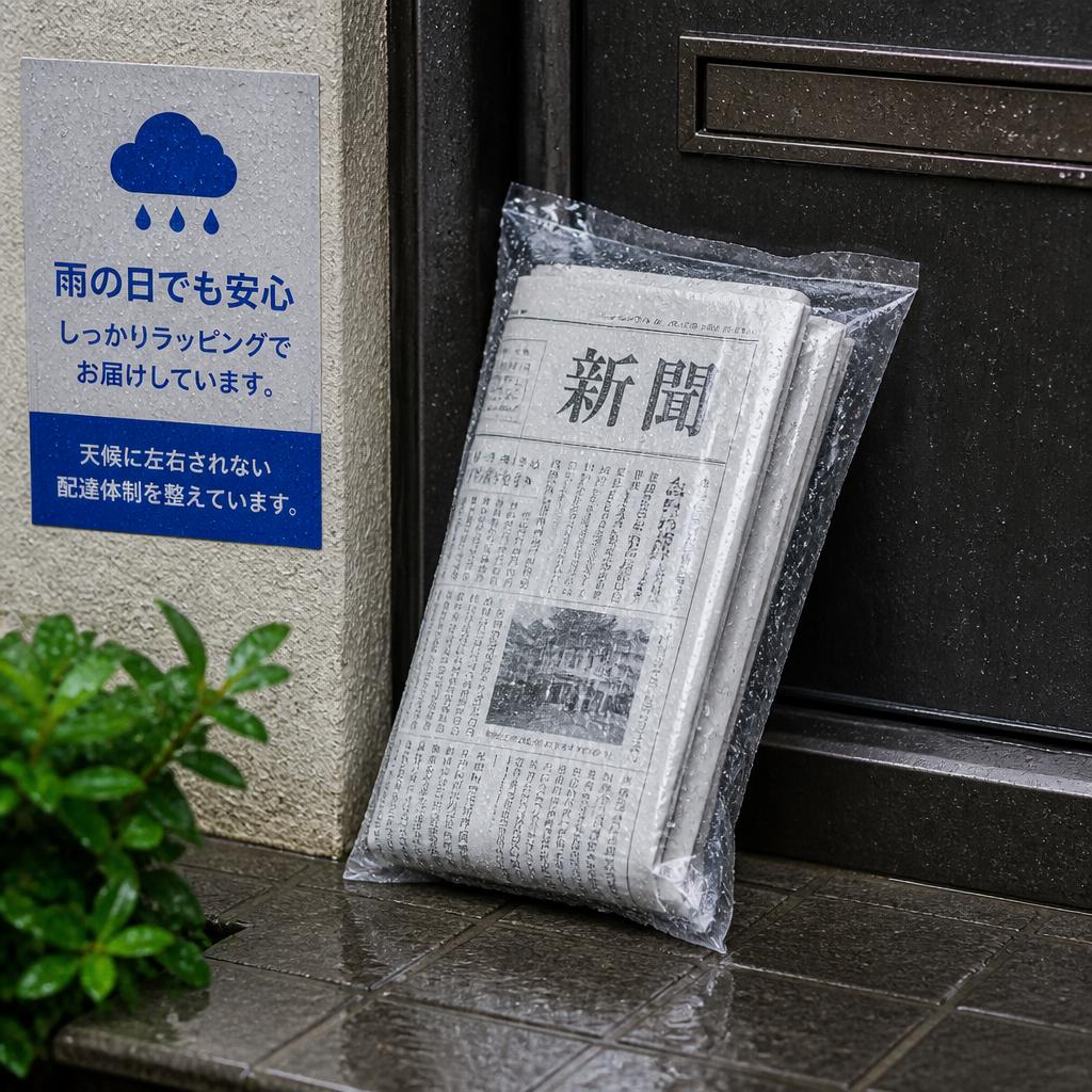 雨天時も安心のラッピング