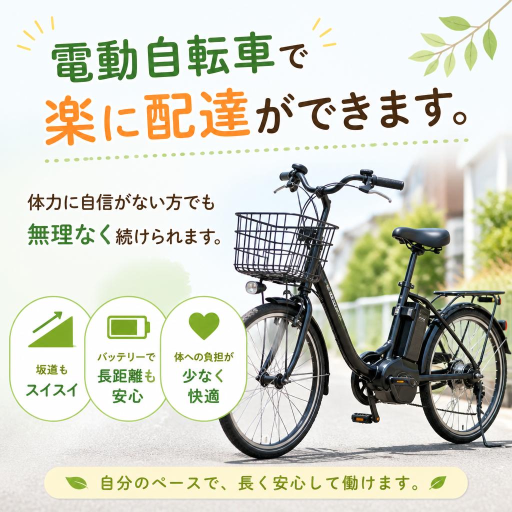 ラクラク電動自転車配達