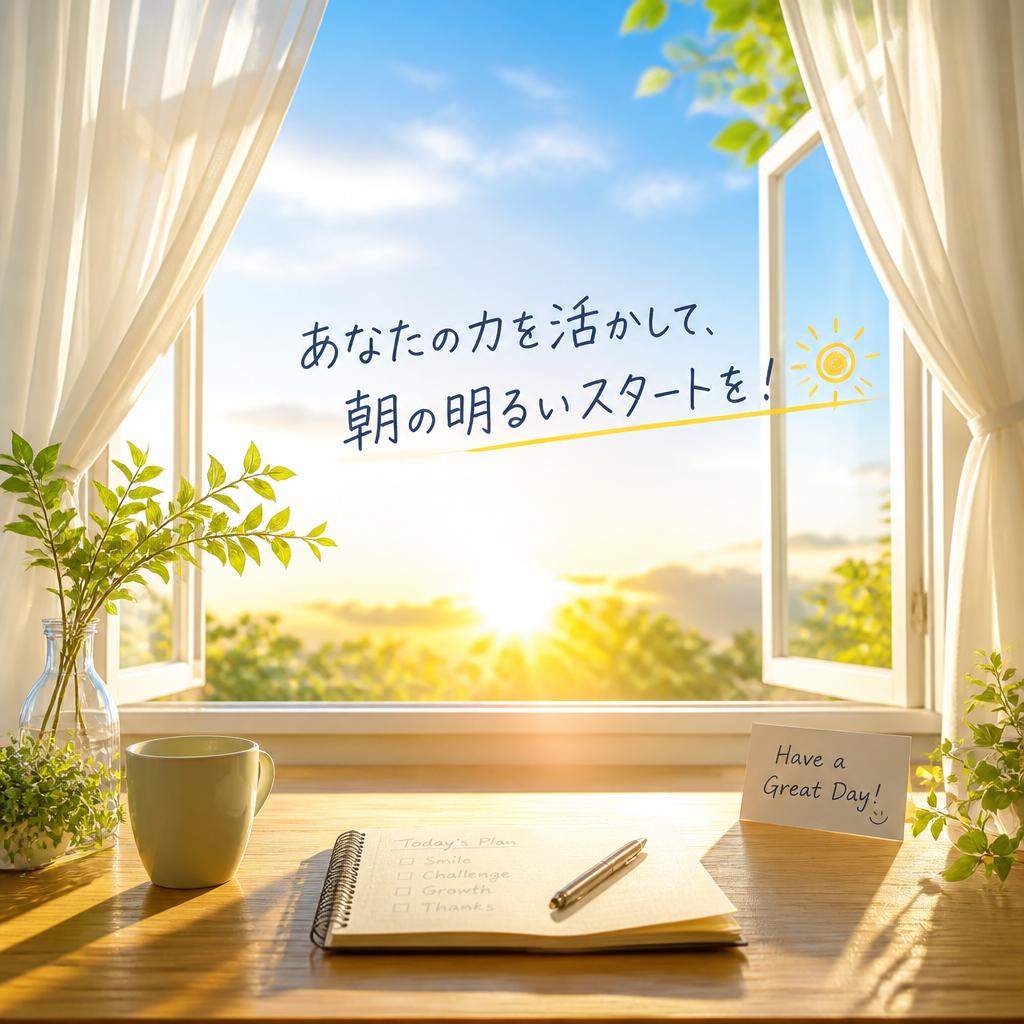 あなたの力を活かして、朝の明るいスタートを！
