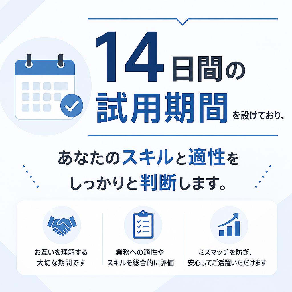 試用期間で最適な判断を!
