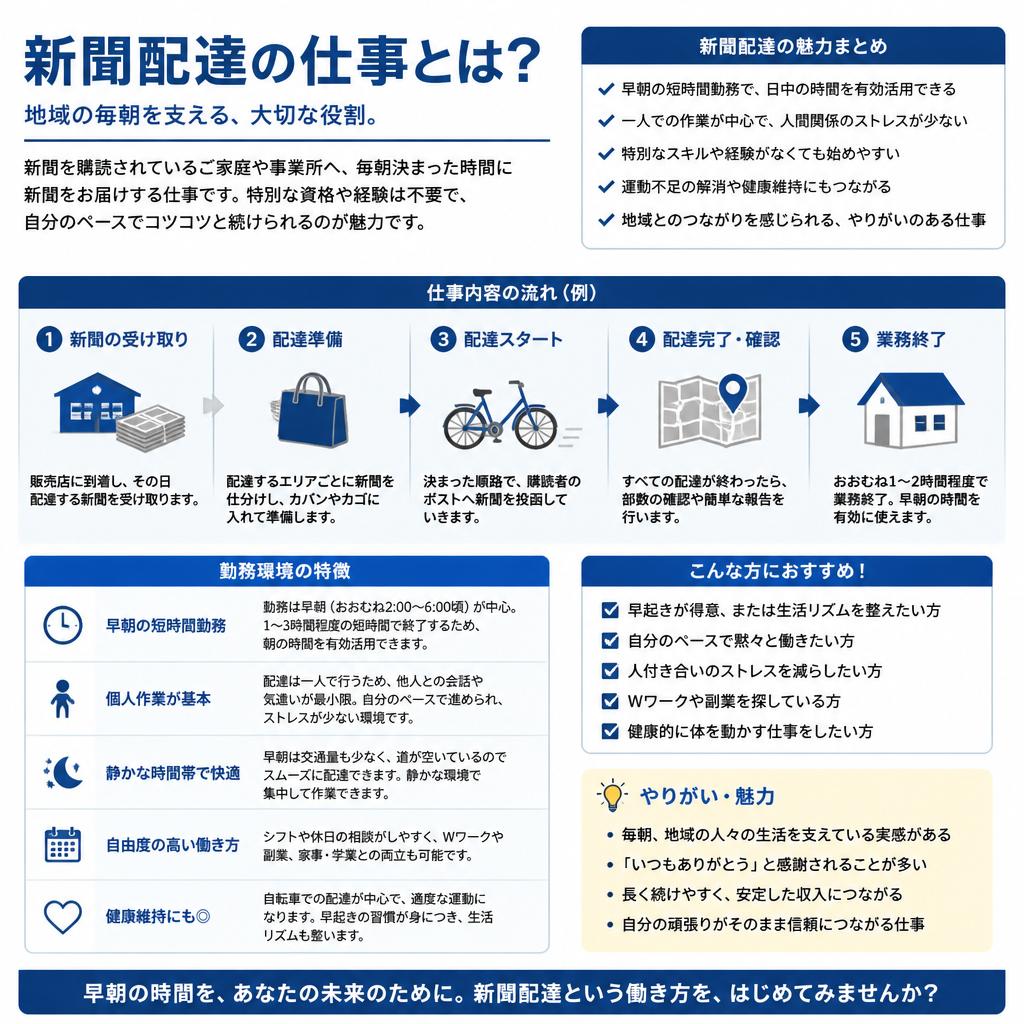 新聞配達の魅力