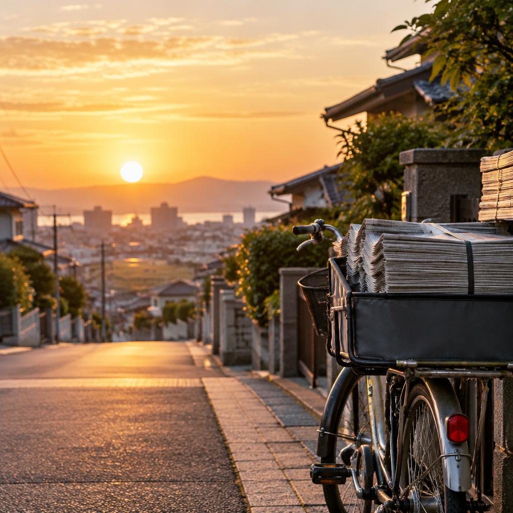 接客なし。会話に追われない朝の仕事。新聞配達で、自分のペースを取り戻そう。