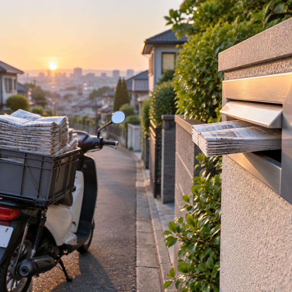 新聞配達は、会話よりも「届けること」に集中できる仕事
