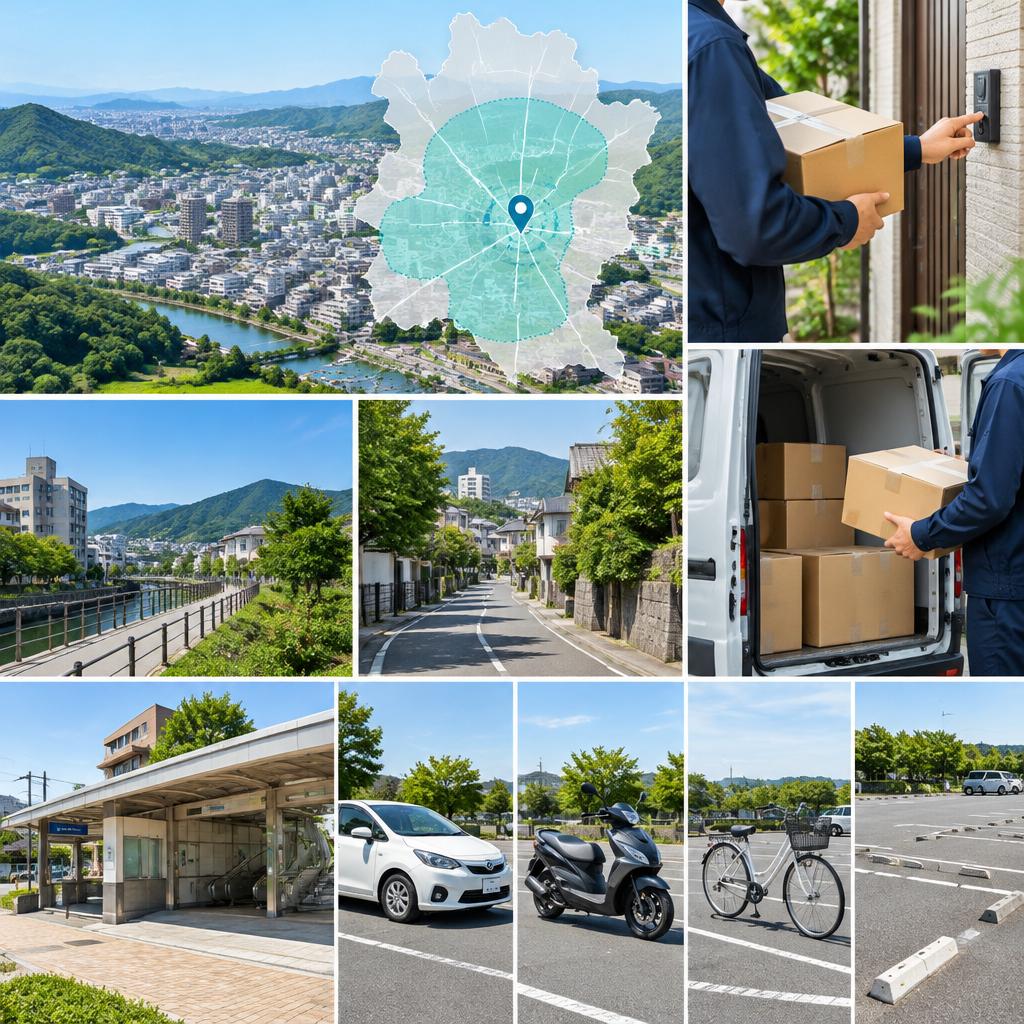 黒川周辺の住宅街が中心。効率よく配達できるエリア